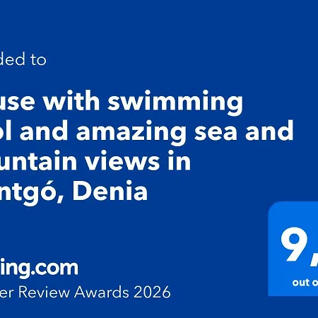Casa vacanze House With Swimming Pool And Amazing Sea And Mountain Views In Montgo, *